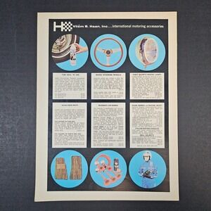 1974 Vilem B Haan Parts Vintage Print Ad International Motoring Accessories